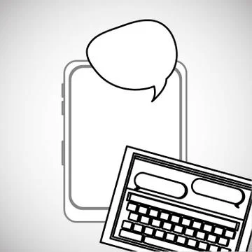 Communication design. bubble icon. Flat illustration, vector gra Illustrazione stock