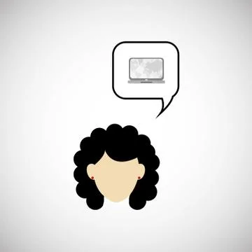 Communication design. bubble icon. Flat illustration, vector gra Stock Illustration