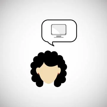Communication design. bubble icon. Flat illustration, vector gra Illustrazione stock