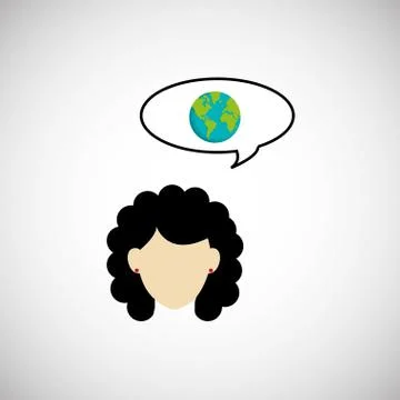 Communication design. bubble icon. Flat illustration, vector gra Stock Illustration