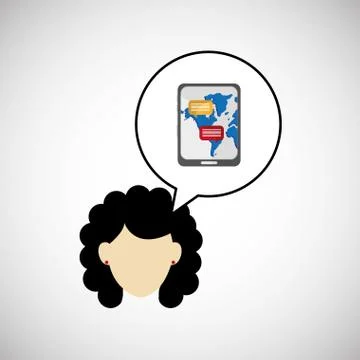 Communication design. bubble icon. Flat illustration, vector gra 스톡 일러스트