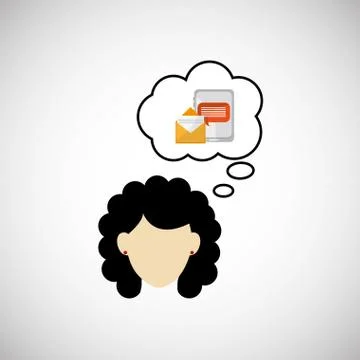 Communication design. bubble icon. Flat illustration, vector gra Stock Illustration