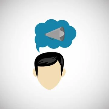 Communication design. bubble icon. Flat illustration, vector gra Stock Illustration