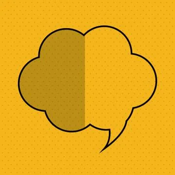 Communication design. bubble icon. Flat illustration, vector gra Illustrazione stock