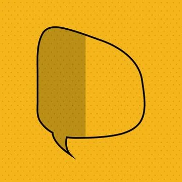 Communication design. bubble icon. Flat illustration, vector gra Stock Illustration