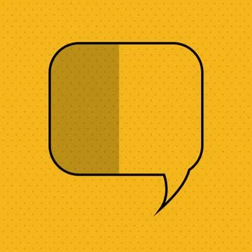 Communication design. bubble icon. Flat illustration, vector gra Illustrazione stock