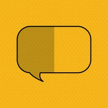 Communication design. bubble icon. Flat illustration, vector gra Stock Illustration