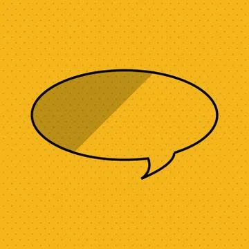 Communication design. bubble icon. Flat illustration, vector gra Stock Illustration