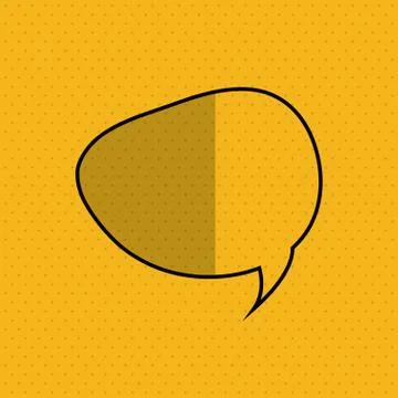 Communication design. bubble icon. Flat illustration, vector gra Stock Illustration