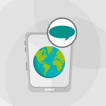 Communication design. bubble icon. Flat illustration, vector gra Stock Illustration