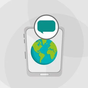 Communication design. bubble icon. Flat illustration, vector gra Illustrazione stock