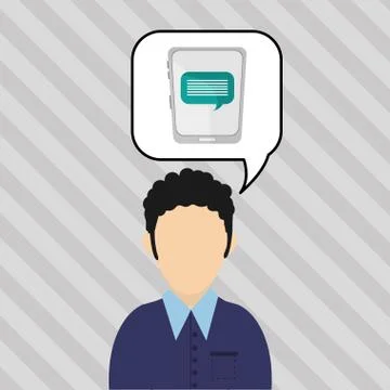 Communication design. bubble icon. Flat illustration, vector gra Illustrazione stock