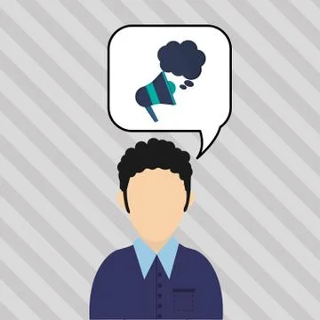 Communication design. bubble icon. Flat illustration, vector gra Stock Illustration