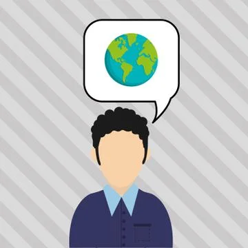 Communication design. bubble icon. Flat illustration, vector gra Stock Illustration