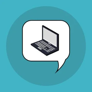 Communication design. bubble icon. Flat illustration, vector gra Stock Illustration