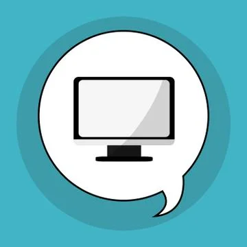 Communication design. bubble icon. Flat illustration, vector gra Stock Illustration