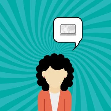 Communication design. bubble icon. Flat illustration, vector gra Illustrazione stock