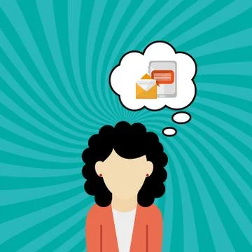 Communication design. bubble icon. Flat illustration, vector gra イラスト素材