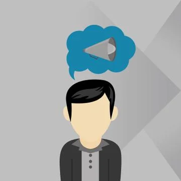 Communication design. bubble icon. Flat illustration, vector gra Illustrazione stock