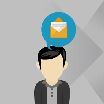 Communication design. bubble icon. Flat illustration, vector gra Stockillustratie