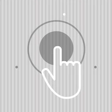 Communication design. Cursor icon. Colorful illustration , vector Stockillustratie