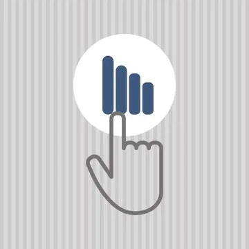 Communication design. Cursor icon. Colorful illustration , vector イラスト素材
