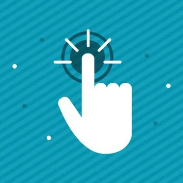 Communication design. Cursor icon. Colorful illustration , vector Stock Illustration