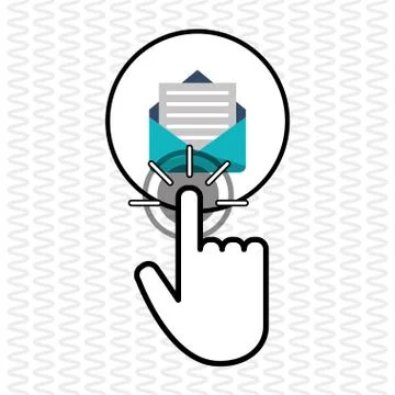 Communication design. Cursor icon. Colorful illustration , vector Stockillustratie