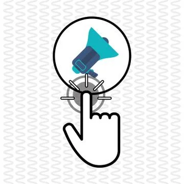 Communication design. Cursor icon. Colorful illustration , vector イラスト素材