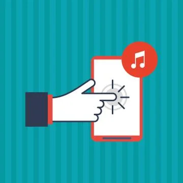 Communication design. Cursor icon. Colorful illustration , vector Stock Illustration