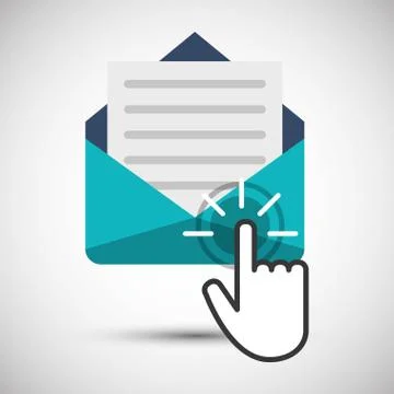 Communication design. Cursor icon. Colorful illustration , vector Stockillustratie