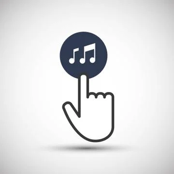 Communication design. Cursor icon. Colorful illustration , vector Stock Illustration