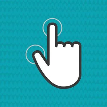 Communication design. Cursor icon. Colorful illustration , vector Stock Illustration
