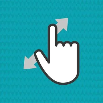 Communication design. Cursor icon. Colorful illustration , vector イラスト素材