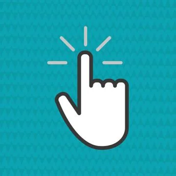 Communication design. Cursor icon. Colorful illustration , vector Stockillustratie
