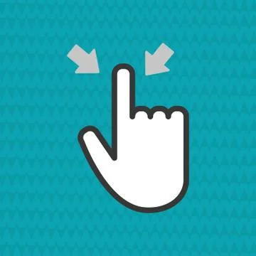 Communication design. Cursor icon. Colorful illustration , vector Stock Illustration