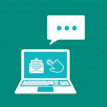 Communication design. Cursor icon. Colorful illustration , vector Illustrazione stock