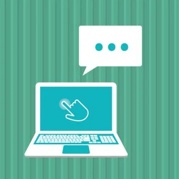 Communication design. Cursor icon. Colorful illustration , vector Illustrazione stock
