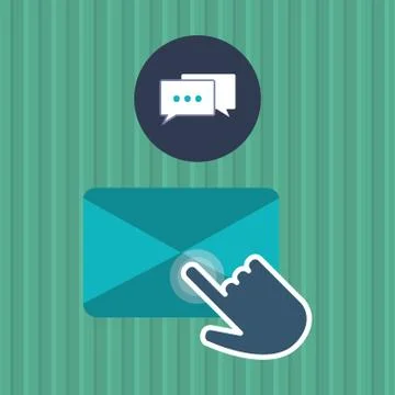 Communication design. Cursor icon. Colorful illustration , vector Stockillustratie