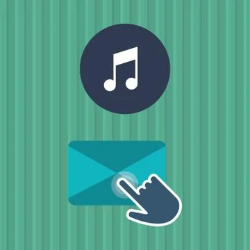 Communication design. Cursor icon. Colorful illustration , vector Stockillustratie