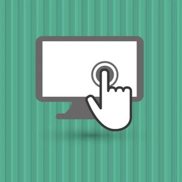 Communication design. Cursor icon. Colorful illustration , vector Stockillustratie