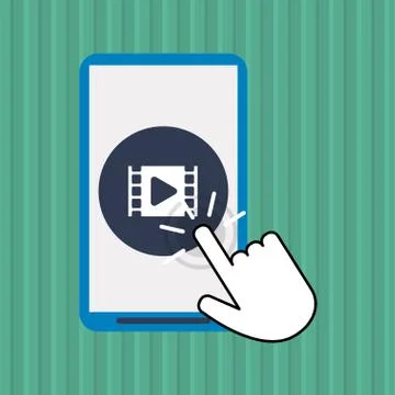 Communication design. Cursor icon. Colorful illustration , vector Stock Illustration