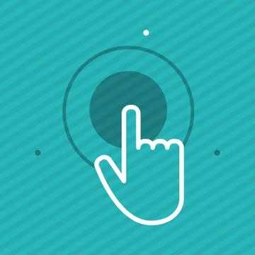Communication design. Cursor icon. Colorful illustration , vector イラスト素材
