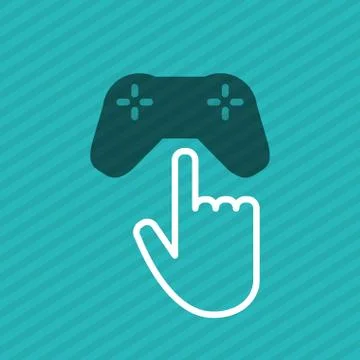 Communication design. Cursor icon. Colorful illustration , vector Stock Illustration