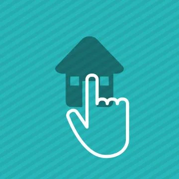 Communication design. Cursor icon. Colorful illustration , vector イラスト素材