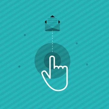 Communication design. Cursor icon. Colorful illustration , vector イラスト素材