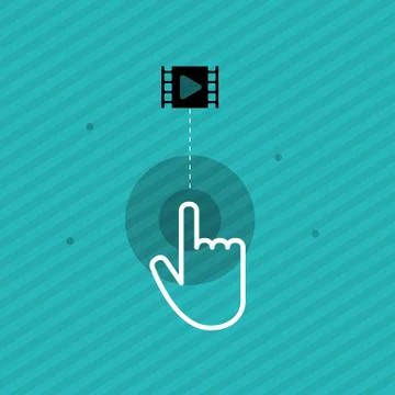 Communication design. Cursor icon. Colorful illustration , vector イラスト素材