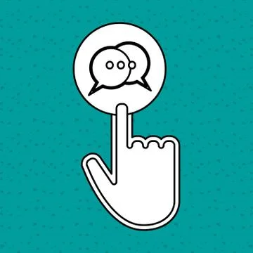 Communication design. Cursor icon. Colorful illustration , vector イラスト素材