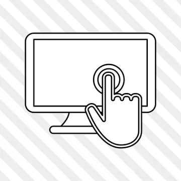 Communication design. Cursor icon. Colorful illustration , vector イラスト素材