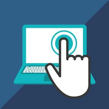 Communication design. Cursor icon. Colorful illustration , vector イラスト素材